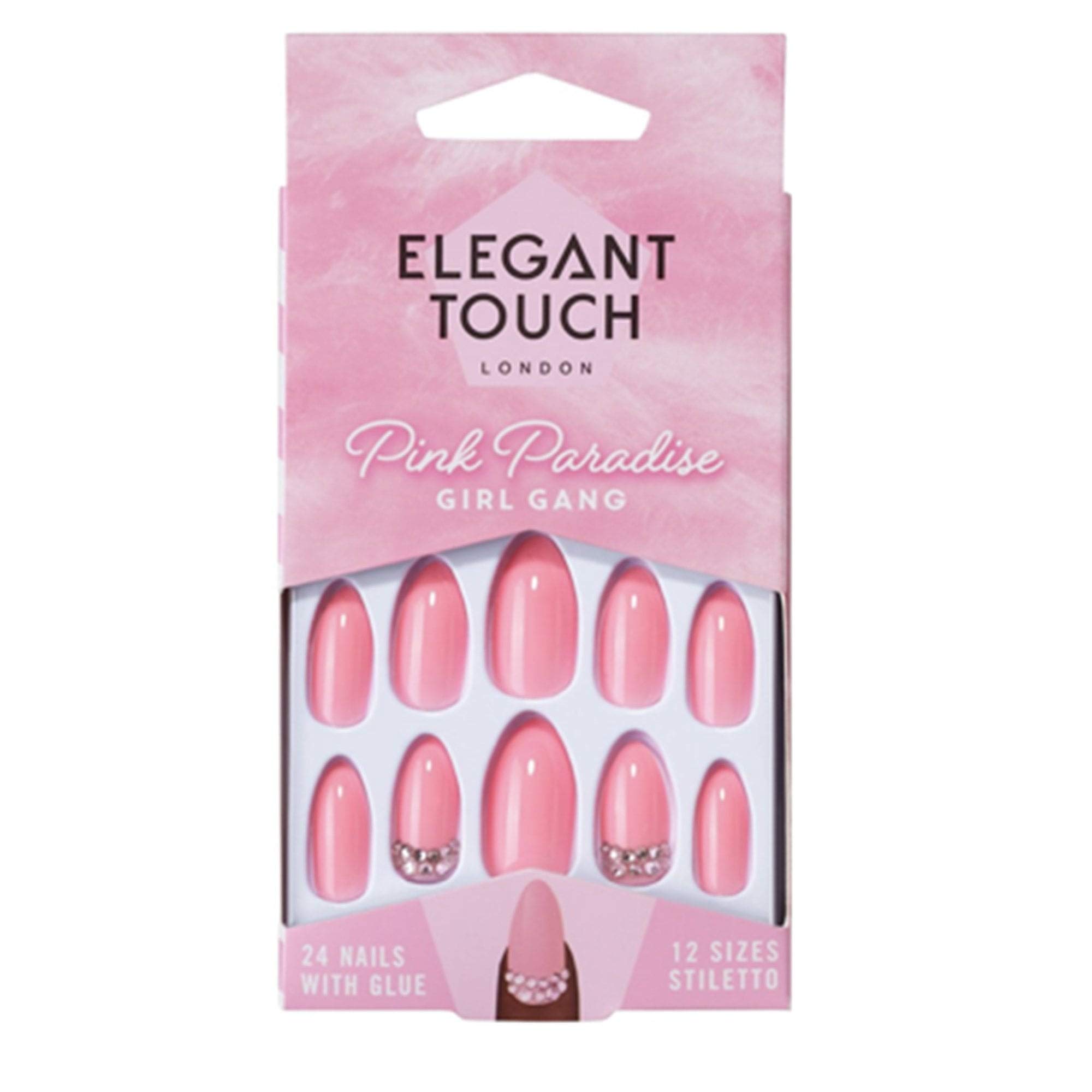 Elegant Touch Paradise Pink Nails - Girl Gang