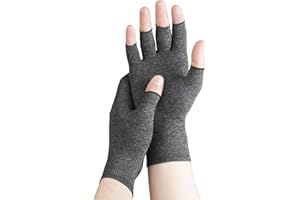 Serenily Arthritis Gloves - Hand Compression Gloves for Women & Men Comfy Open Finger Glove for Rheumatoid and Osteoarthritis
