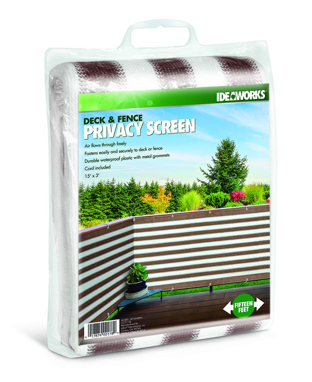 Ideaworks Deck & Fence Privacy Screen (Brown). Garden