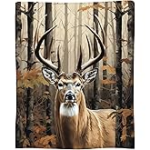 SARA NELL Deer Camo Blanket, Hunting Gifts for Men & Women, 50"x40"