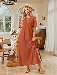 MEROKEETY Women's 2025 Spring Summer Casual Maxi