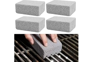 Grill Cleaning Brick, 4Pcs Grill Griddle Cleaning Brick Block, Grill Cleaning Stone for Barbecue Kitchen Restaurant Flat Top 