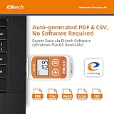 Elitech 50Pcs Temperature Data Logger 32000 Points USB RC-5+ PDF CSV Export view 2