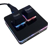 BTXETUEL Copy and Paste 2-Key Keyboard SAYO OSU Keypad Hotswap One Handed Mechanical Gaming Keyboard Cherry Switch RGB Backlit Mini USB Keypad for macros or Rhythm Games
