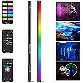 NEEWER RGB Tube Light, 30W LED Video Light RGBWW Full Color Stick Light Wand with 18 Scenes 7 Pixel Effects 2500-10000K CRI97