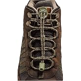 Lock Laces for Boots (1 Pair) Premium Heavy Duty Elastic No Tie Boot Laces for Boots and Shoes