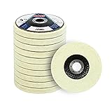 SALI 10 Pcs 4 Inch Wool Felt Polishing Wheel Disc