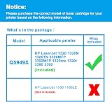 LCL 49X Toner Black 6000 Pages for HP LaserJet 1320 3390 3392 Q5949X view 2