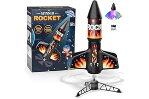 MAFBEANL Rocket Launcher for Kids, Self Launching Motorized Air Rocket Toy, Outdoor Toys for Ages 8-12, Model Rockets with Parachute Safely Land, Spaceship Launch up to 200 ft Birthday Gifts for Boys