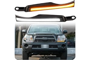 SDTSSYVE Daytime Running Lights Led fog Lights for toyota tacoma 2005 2006 2007 2008 2009 2010 2011 Tacoma Turn Signal Fog Lights Assembly (05-11Head DRL)