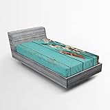 Ambesonne Almond Blossom 2 Pack Fitted Sheet, Color