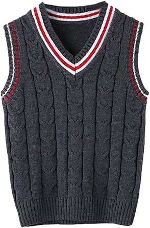boys grey sweater vest