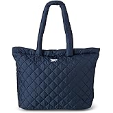 Reebok Womens Tote Bag - Lightweight Carry On Quilted Puffer Tote Bag for Travel, Work, Travel and Everyday Use