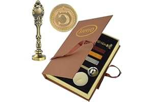 Samyo Wax Seal Sealing Stamp Vintage Classic Old-Fashioned Antique Alphabet Initial Letter Set Brass Color Creative Romantic 