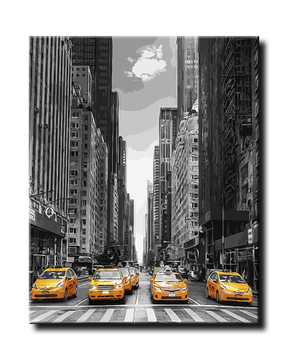 Shukqueen Paint by Number, DIY Oil Painting for Adults, Kids, Beginner's, 16X20 Inch, Frameless