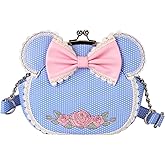 Loungefly Disney Minnie Floral and Lace Kisslock Crossbody Bag