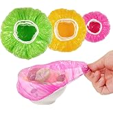 Plastic Bowl Covers, Disposable Stretch Food Cover for Bread Proofing | 60 Pcs, 6/8/10 in, Elastic and Stretchy, Shower Caps for Sourdough Bread, Fit Most Bowl Plate, Multicolor