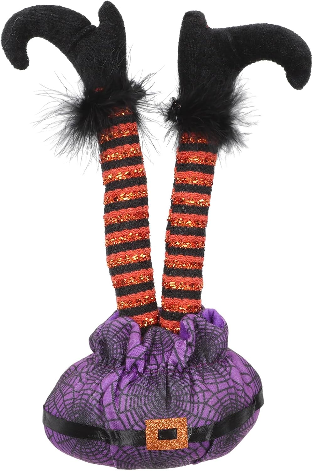 Tree Toppers - jojofuny 11.4 Elf Legs for Halloween Decorations Stuck Tree Topper Decorations Upside Down Elf Leg for Indoor or Outdoor Holiday Decor Party Ornaments (Purple)