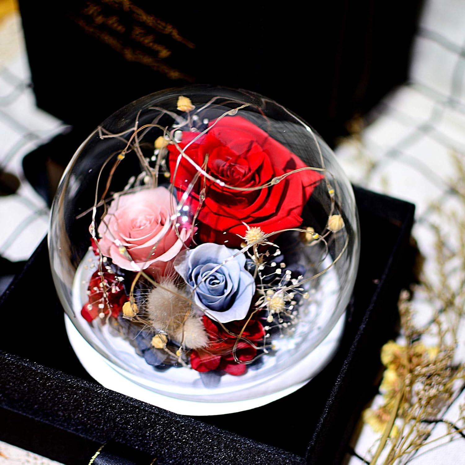 Kylin Glory Forever Flowers Real Eternal Roses Preserved Flowers Gift with LED Mood Lights for Valentine's Day Birthday Anniversary - Image 3
