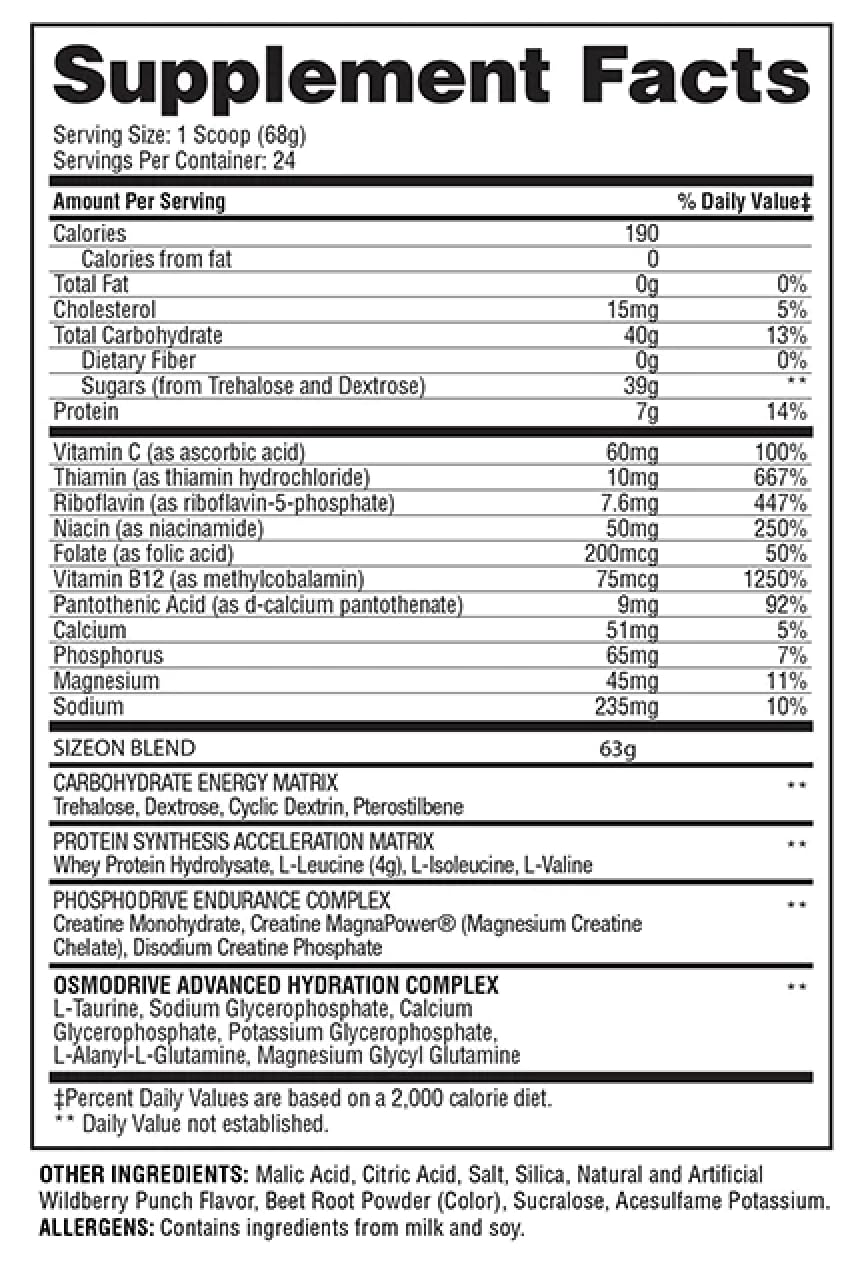Gaspari Nutrition SizeOn, The Ultimate Hybrid Intra-Workout Amino Acid & Creatine Formula, Increased Muscle Volume & Muscle Recovery (3.59 Pounds, Rainbow Candy)