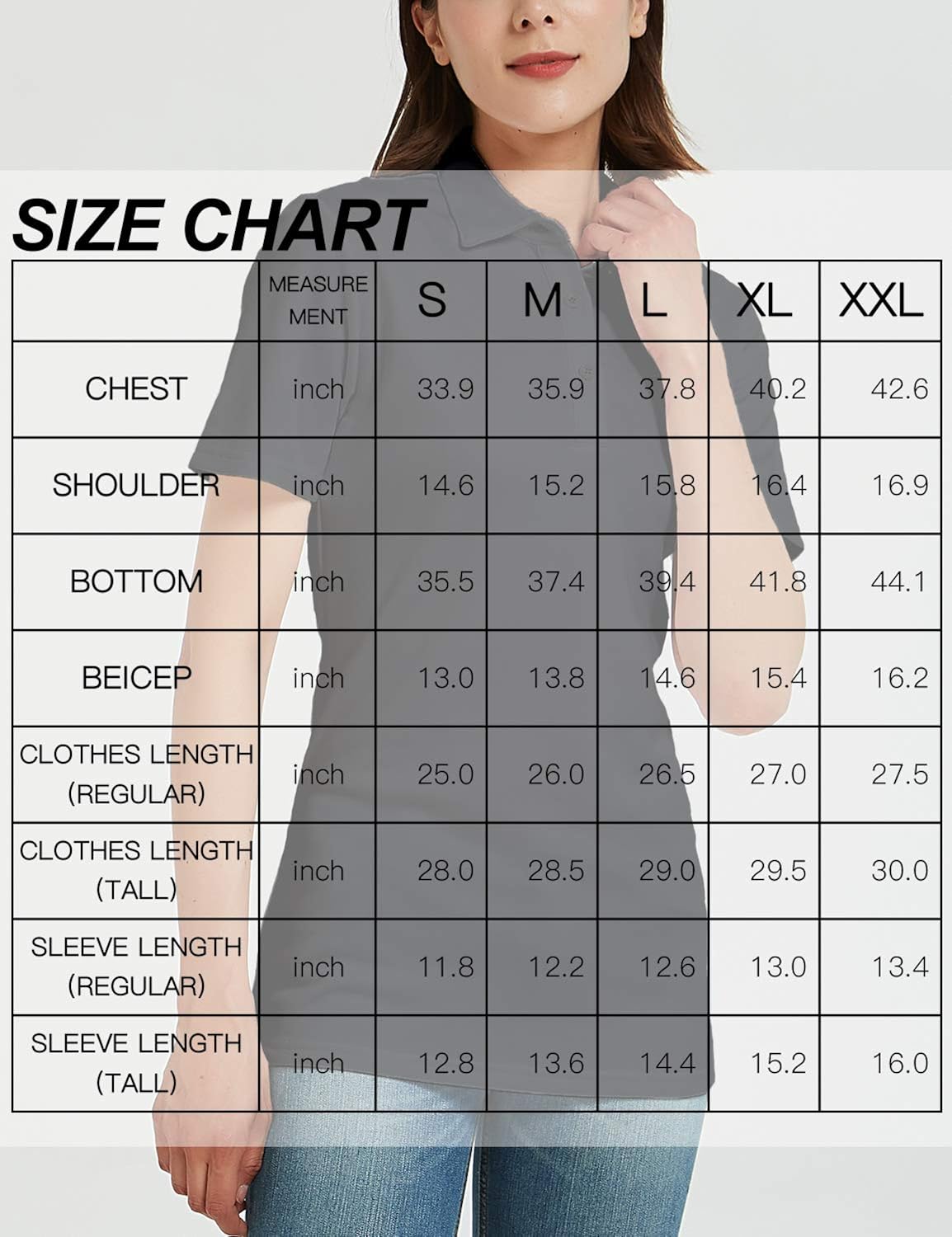 Safort Women Shirt/Polo Shirt, 2 Clothes Length for Regular/Tall, UPF 50+ UV Sun Protection Clothing, Short Sleeve T-Shirt: Clothing