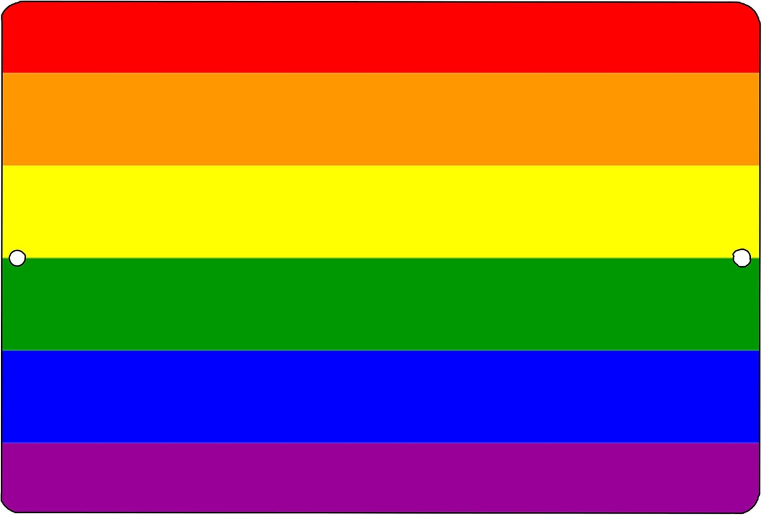 Rogue River Tactical Rainbow Flag Metal Tin Sign Wall Decor Bar Gay Lesbian LGBT Support Band