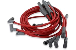 MSD 35389 Super Conductor Spark Plug Wire Set, Red