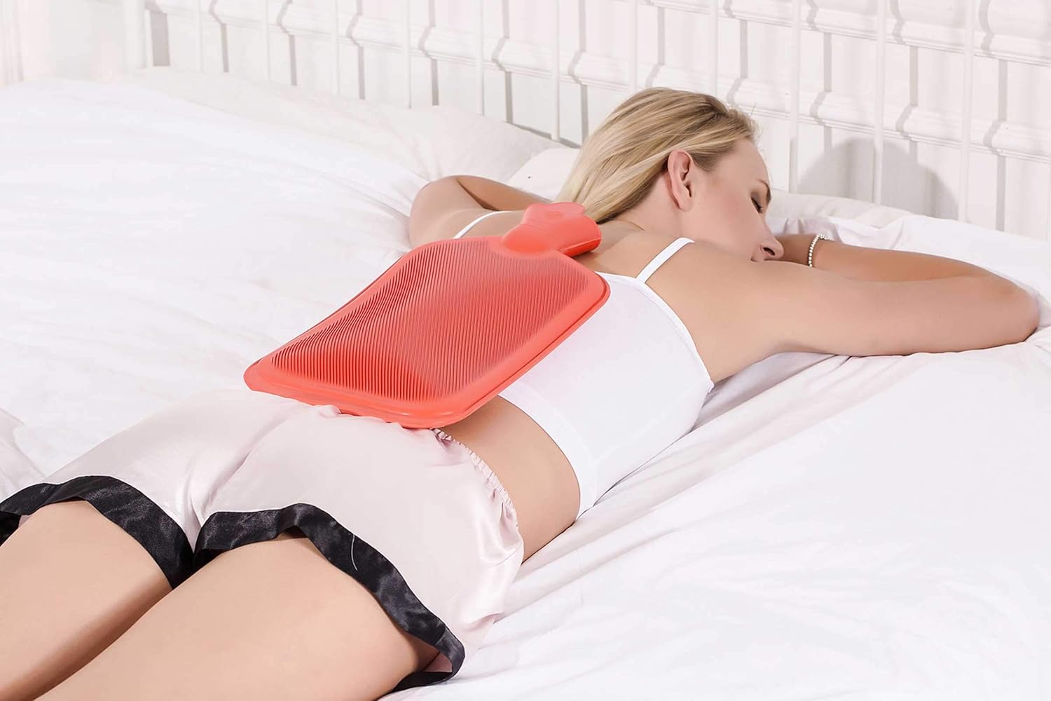 Peter Pan Hot Water Bottle, Size: XXX-Large, Hot Water Bag with Cover, BPA & Phthalates Free, 100 Fl Oz Capacity, White: Health & Personal Care