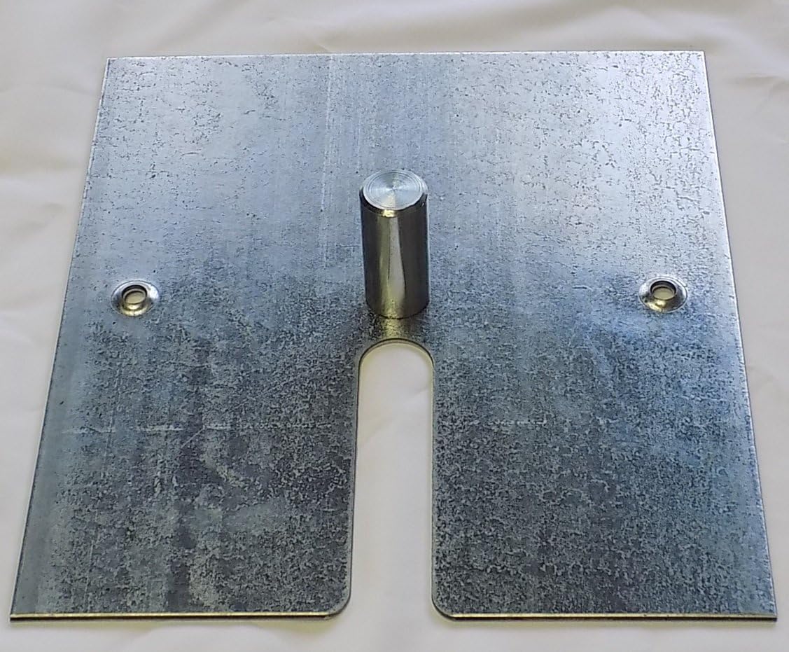 16" x 14" (10 lb.) Steel Base Plate Includes Pin for 1.5" Diameter