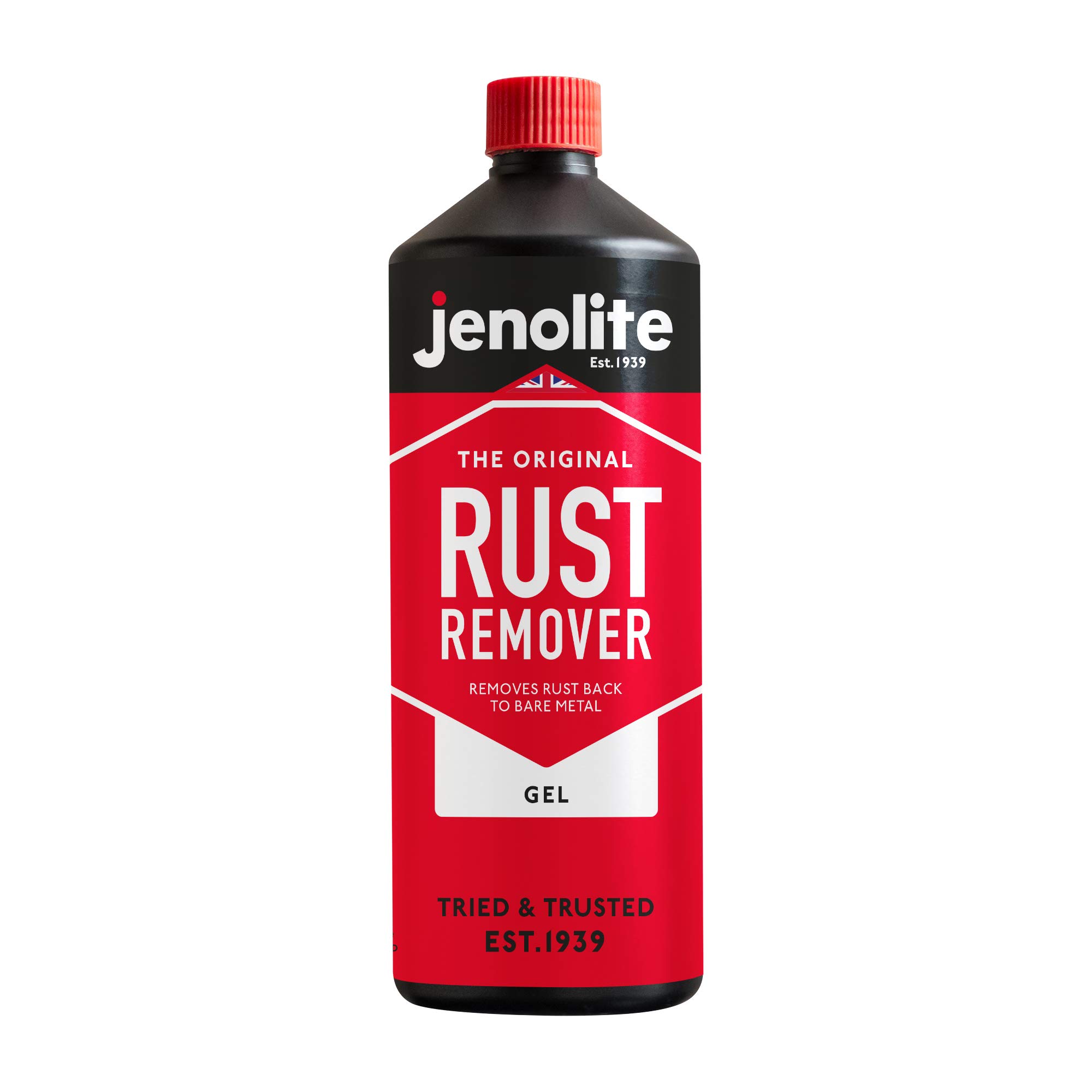 JENOLITE Rust Remover Concentrated Gel | NON-DRIP | Fast Acting Rust Remover | Strips Rust Back to Bare Metal | 1l