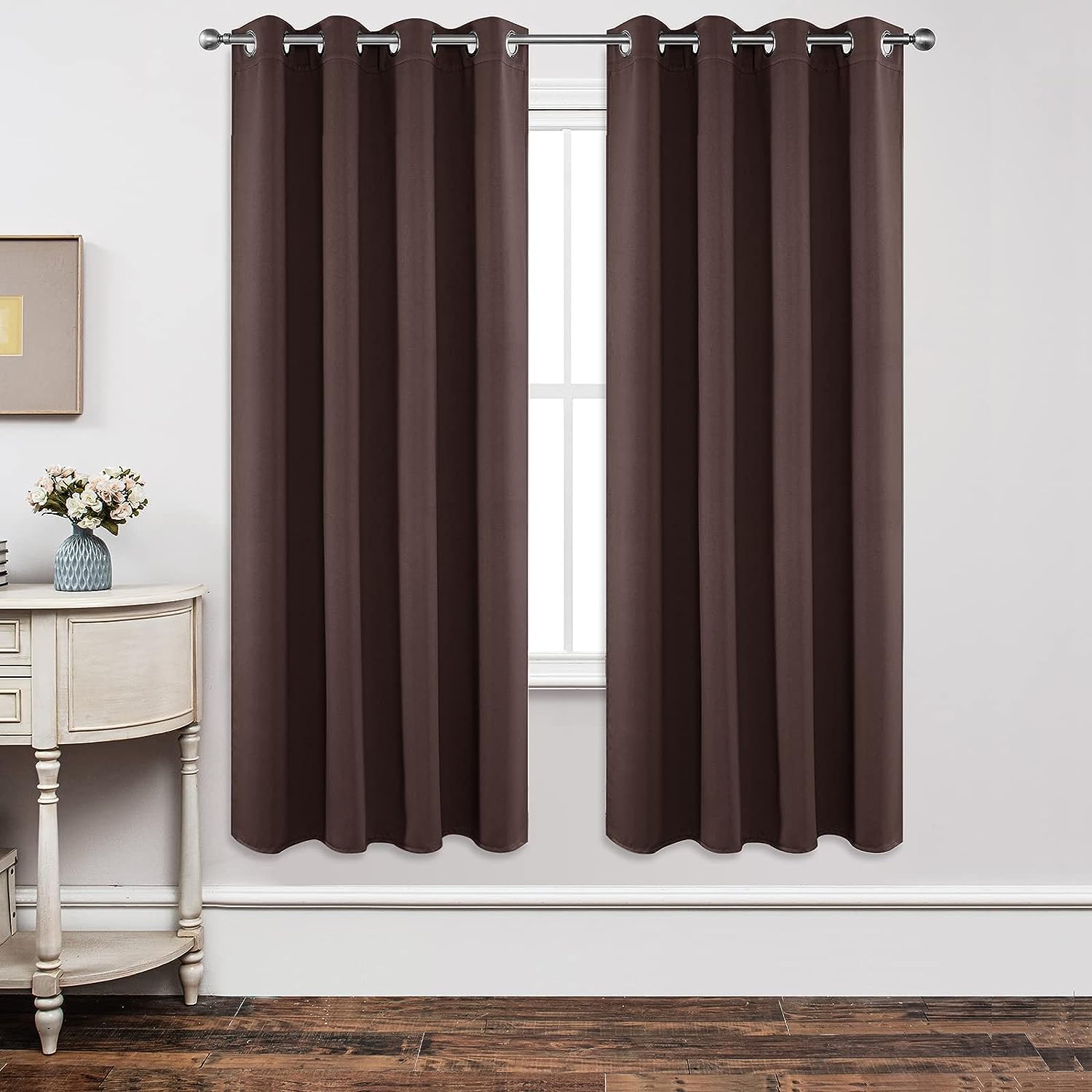 Joydeco Blackout Curtains 72 inches Long 2 Panels