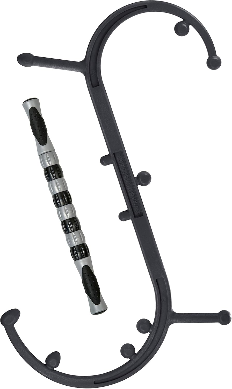 Body Back Buddy Therapy Duo and Massage Stick Bundle, Athletic Recovery and Muscle Pain Relief, Black