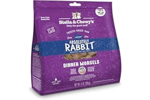 Stella & Chewy's Freeze-Dried Raw Absolutely Rabbit Dinner Morsels Grain-Free Cat Food, 8 oz bag