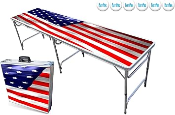 Amazon.com: 8-Foot Professional Beer Pong Table - America Graphic