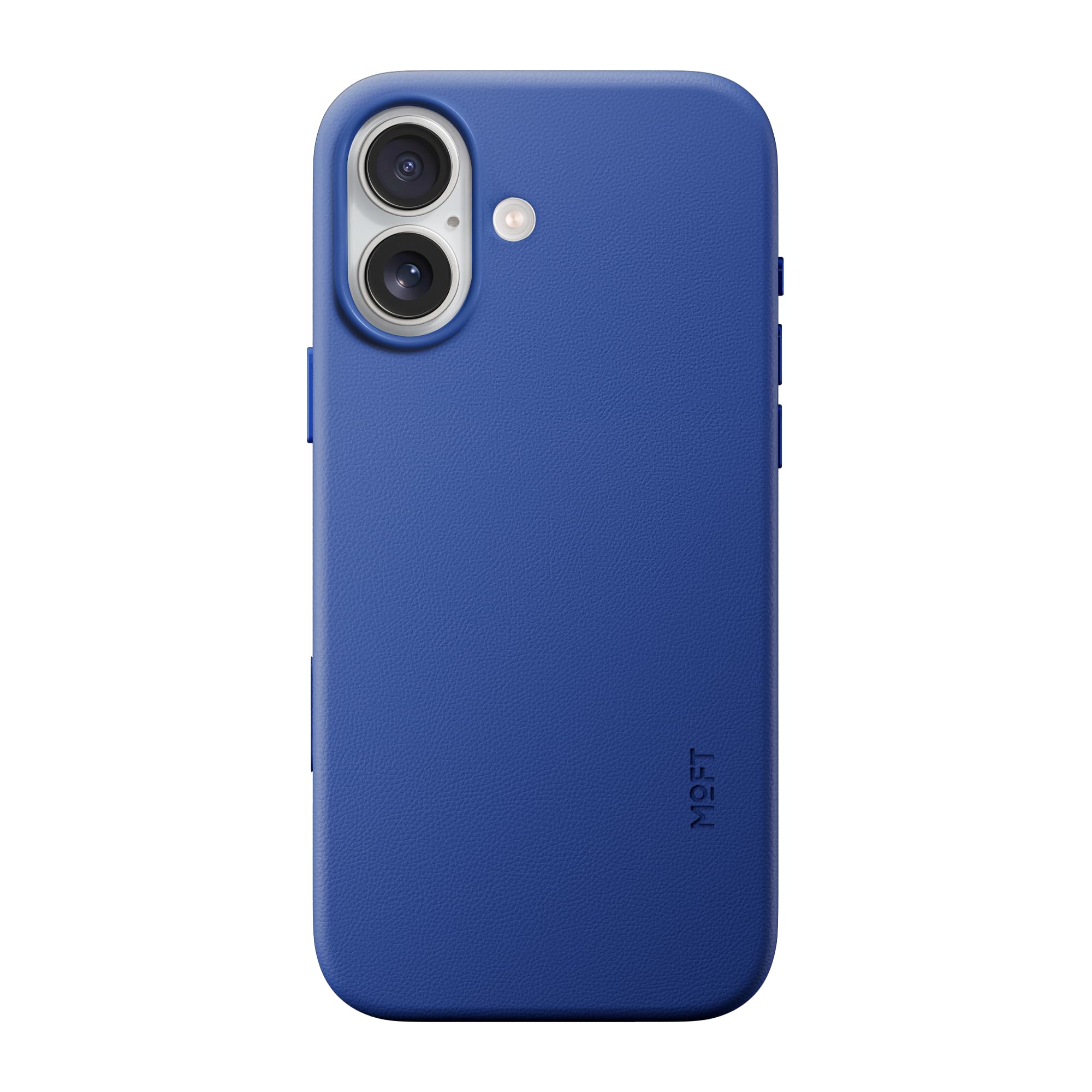 MOFT for iPhone 17 Case- MOVAS Snap Case, MagSafe Compatible, Soft-Touch Vegan Leather, Classic Minimalist Design, Lightweight, Stain-Resistant & Camera Protection, Sapphire