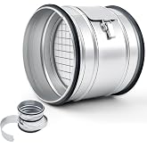 LEIFIDE 6" Inline Round Duct Filter, G4 Class Filter with Mesh Screen | Purification System with Removable Core, Dust Collection for Rigid Flexible Hoses, for HVAC Vent Hose