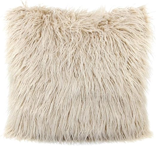 faux sheepskin pillow