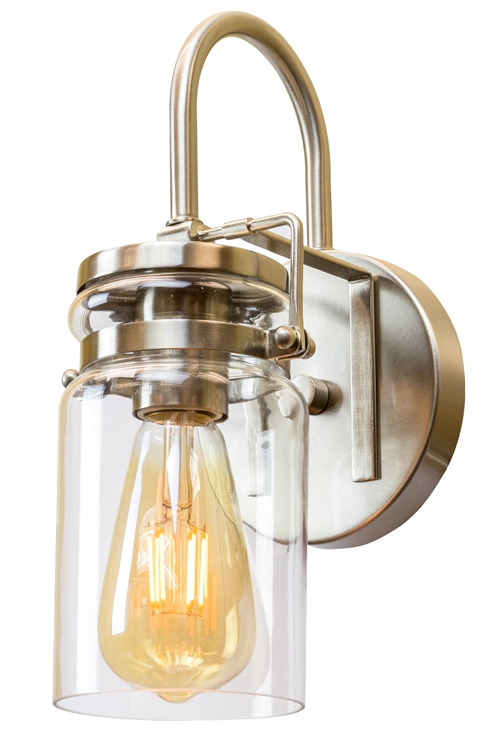 Wyer 11.5" Modern Industrial Wall Sconce + 6.5W LED Edison Vintage Bulb