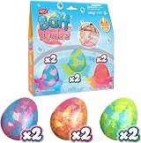 ZIMPLI 6 Large Egg Baff Bombz Vegan Cruelty Free Strawberry Scented
