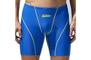Wayonge Men's Swim Pants Low Waist Long Square Leg Swimsuit Spa Swimwear Low Rise Long Square Leg Swimsuit