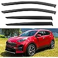 Window Visors Rain Guards for 2017 2018 2019 2020 2021 2022 Kia Sportage, Out-Channel Window Vent Wind Deflectors Visors Shades for 17-22 Sportage