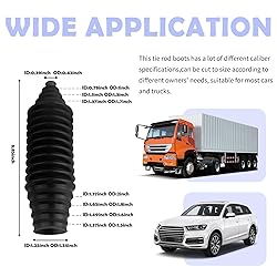 Tie Rod Boot Kit with Pinion Bellow Cable Ties and
