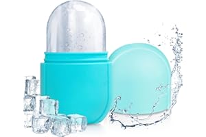 PASNOWFU Ice Cube Face Roller, Brighten Skin & Enhance Your Natural Glow, Reusable Facial Treatment, Ice Cube Roller to Tighten Skin & De-Puff Eye Area, Cryotherapy for Face Ice(Blue)