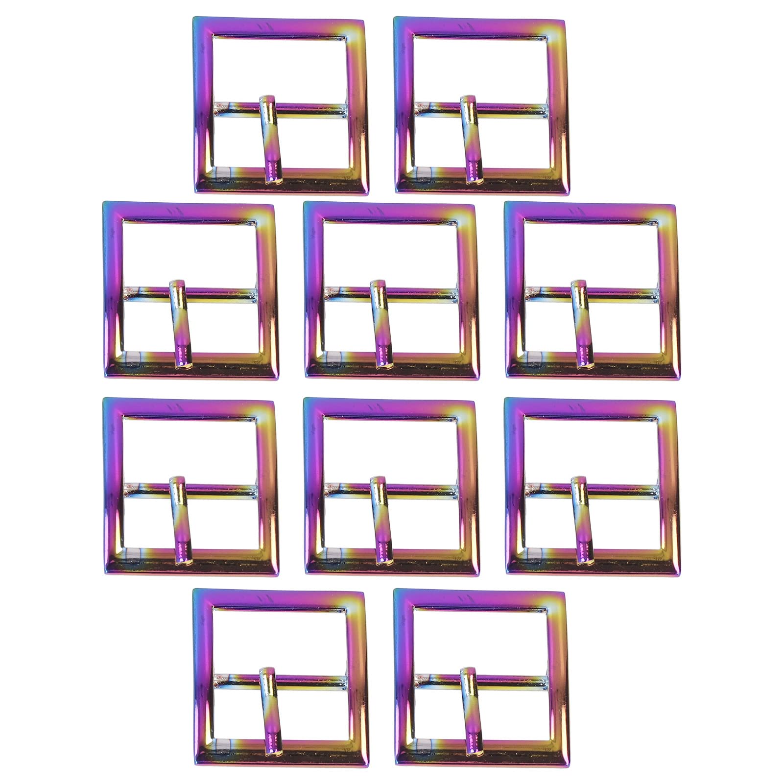 Pssopp Metal Roller Buckle for Shoes, 10Pcs Zinc Alloy Bronze Metal Roller Buckles for Bags and Leather Crafts, 0.98 x 0.55 x 1.61 x 1.30 x 0.08in