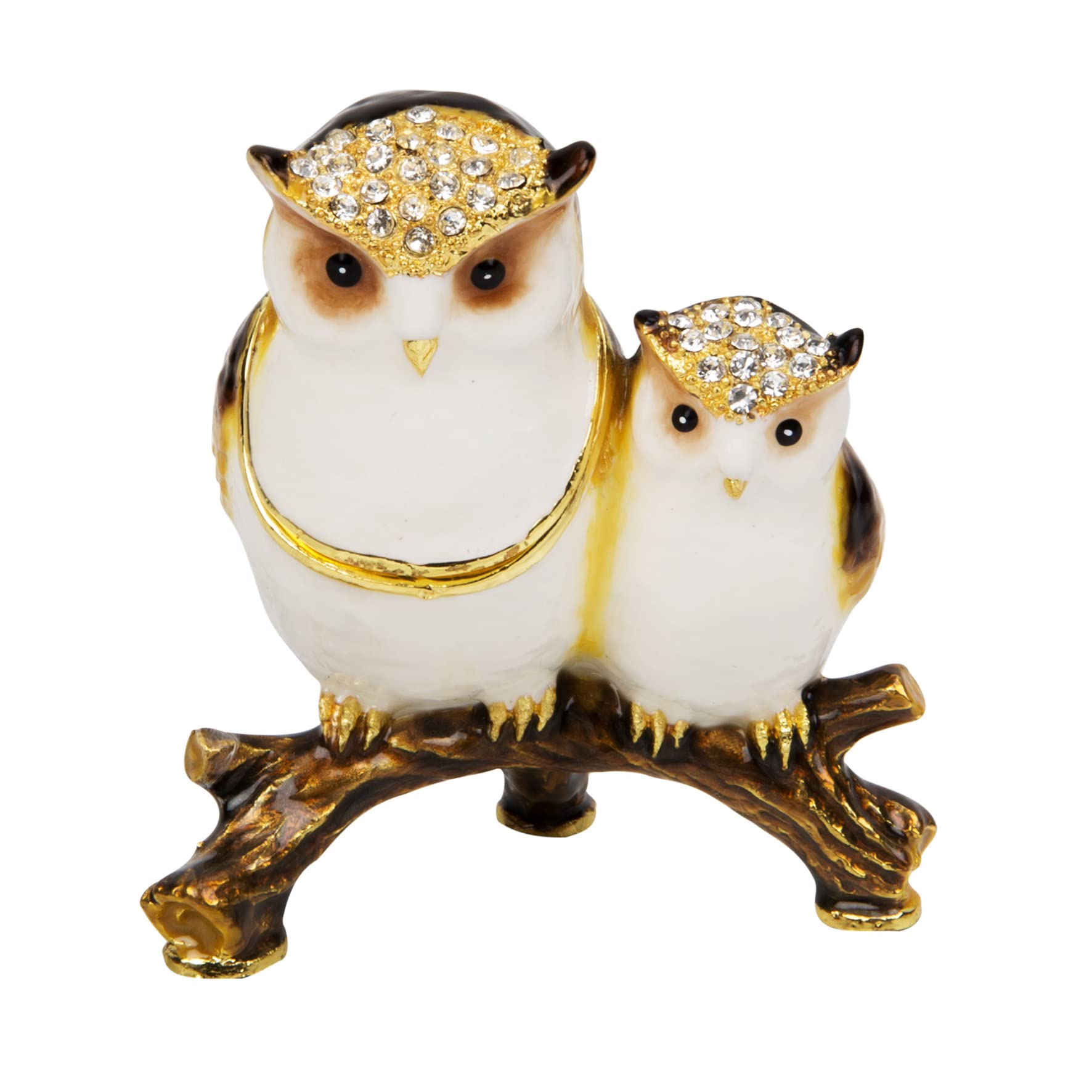 Treasured Trinkets - Mother & Baby Owl Trinket Box