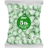 Starlight Spearmint Individually Wrapped, Starlight Mints Bulk Individually Wrapped Spearmint Candy for Office, Hard Candy Starlight Mints for Cool Breath, 5lb