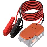 Jumper Cable Clamps Kit for Ridgid 18V Battery Jumper Starter Automotive Booster Cables 6Ft 12AWG Power Tool Line for Car Riding Mower Motorcycle