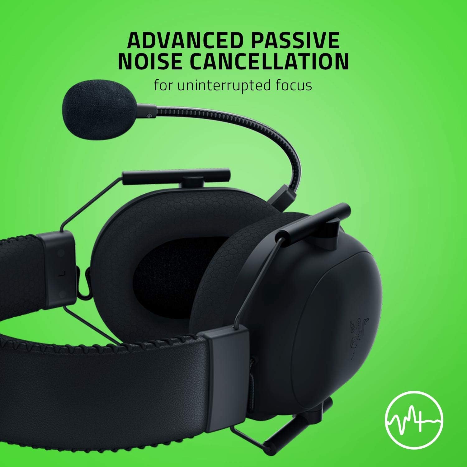 Razer BlackShark V2 Pro Wireless Gaming Headset: THX 7.1 Spatial Surround Sound - 50mm Drivers - Detachable Mic - For PC - 3.5mm Headphone Jack - Black: Computers & Accessories