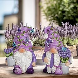 Hodao 2PCS Lavender Dream Gnome Set - Purple