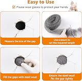 PICK FOR LIFE Steel Wool Mice Blocker 2 Pack 0000 Coarse Wire Wool Gap Filler view 6
